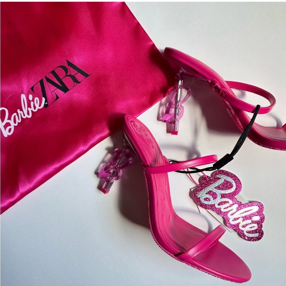 Zara Barbie  Leather Heeled Sandals